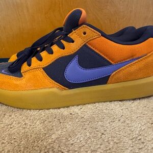 Nike SB Force 58 Men's 9.5M Navy/Purple/Orange Gum Sole
